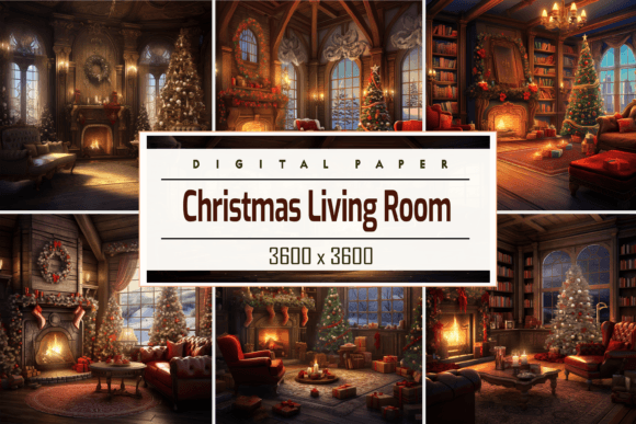 Download Christmas Living Room - Premium Resources