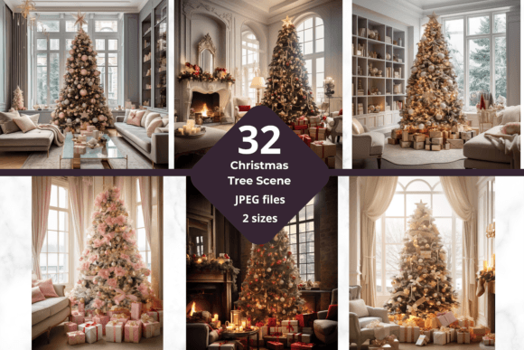 Download Cute Christmas Tree Background - Premium Resources